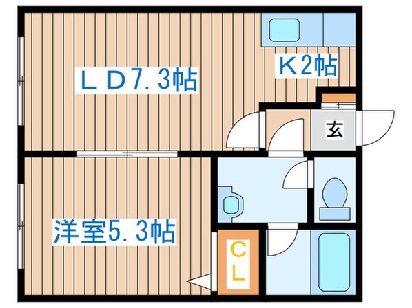 エステラ二十四軒Ａ舘の物件間取画像